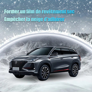 Nanorevêtement hydrophobe pour le déneigement des voitures