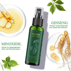 Spray pour la repousse des cheveux Ginseng rouge