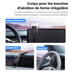 Support magnétique pour tableau de bord de voiture