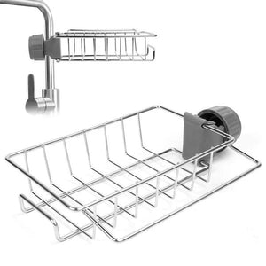 Panier de rangement pour robinet en acier inoxydable