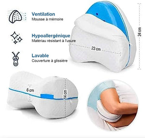 Oreiller pour soutenir les jambes correction posture