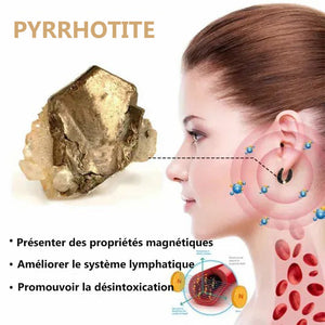 Boucles d'oreilles magnétiques de drainage lymphatique