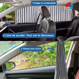 Pare-soleil magnétique universel pour vitres latérales de voiture