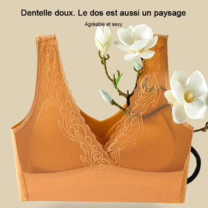 Soutien-gorge push-up coussinet en latex sans couture