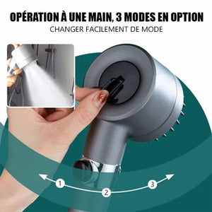 Pommeau de douche multifonctionnel de massage à un bouton