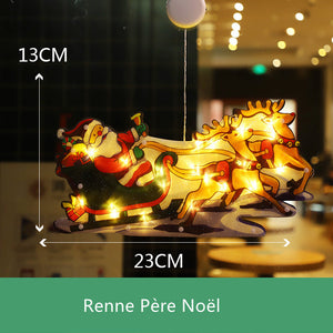 Lumière suspendue de fenêtre pour Noël