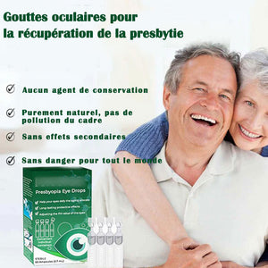 Gouttes oculaires pour la presbytie