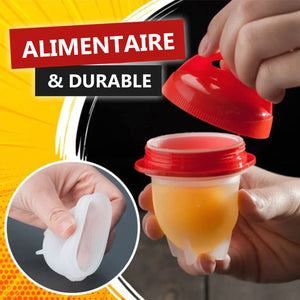 Ensemble de cuiseur à œufs en silicone