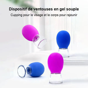 Grattoir à ventouses en silicone pour le visage