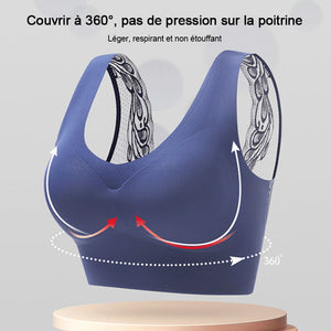 Soutien-gorge push-up coussinet en latex sans couture