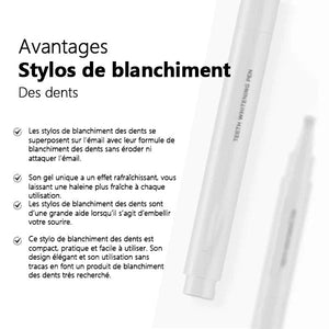 Stylo de blanchiment des dents (2 pièces)