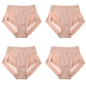 Culotte sans couture taille haute en soie glacée