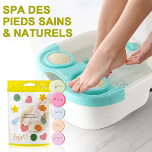 Comprimés effervescents pour bain de pieds aux huiles essentielles