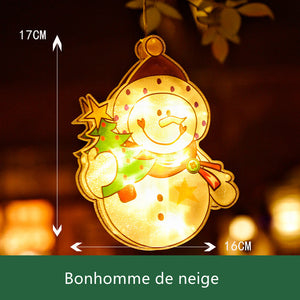 Lumière suspendue de fenêtre pour Noël