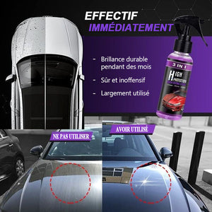 3 en 1 Spray de revêtement de voiture rapide haute protection (30ml)