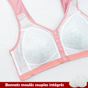 Soutien-gorge grande taille confortable boucle avant