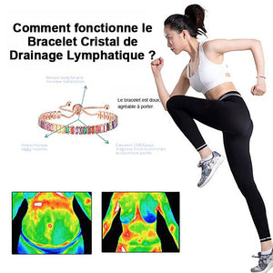 Bracelet de drainage lymphatique en cristal