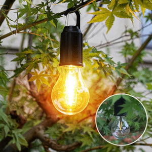 Ampoule rétro rechargeable de type C suspendue pour camping en plein air