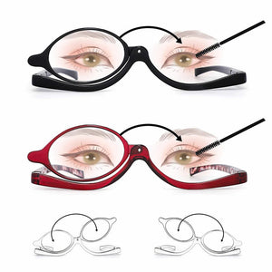 Lunettes de lecture de maquillage loupe rotative