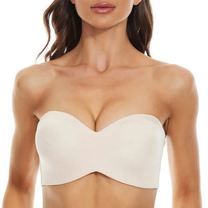 Soutien-gorge bandeau multi-ports antidérapant à maintien intégral