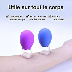 Grattoir à ventouses en silicone pour le visage