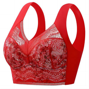 Soutien-gorge dentelle fleurie sans couture