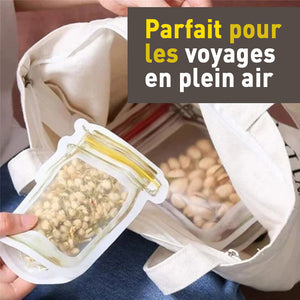 Sacs réutilisables pour pots Mason