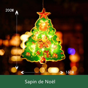 Lumière suspendue de fenêtre pour Noël