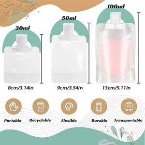 Sac d'emballage de liquide pour voyage portable (10 pièces)