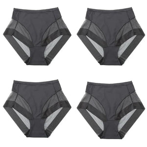 Culotte sans couture taille haute en soie glacée
