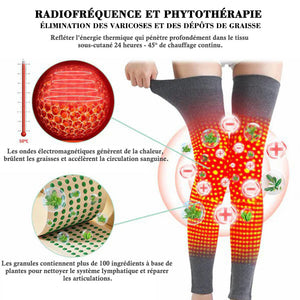 Genouillères thermiques à base de plantes radiofréquence (Recommandées par les experts - Convient à tous les problèmes de jambes)