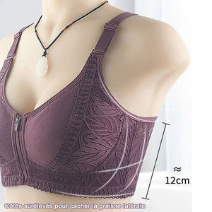 Soutien-gorge à fermeture éclair devant pour femmes