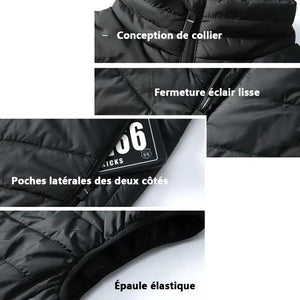 Gilet thermique chauffante, rechargeable par USB