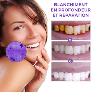 Mousse de blanchiment des dents à base de plantes de luxe