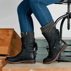 Bottes chaudes orthopédiques à pieds larges pour femmes