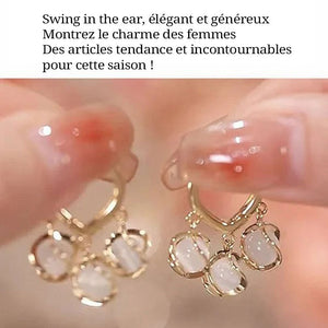 Boucles d'oreilles opale