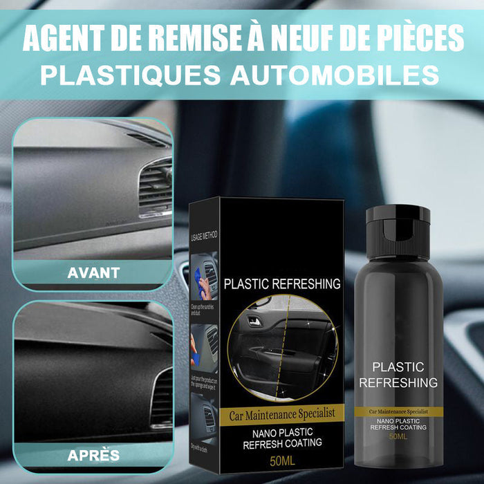 Agent d'entretien et de rénovation pour plastique automobile