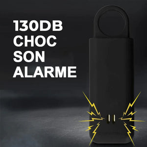 Porte-clés d'alarme d'auto-défense puissant 130dB avec lumière stroboscopique LED