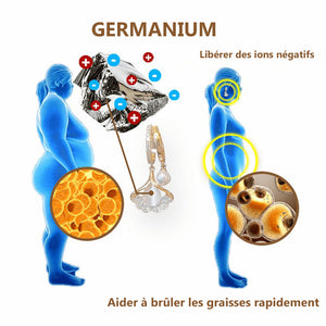 Boucles d'oreilles germanium désintoxication thérapie magnétique