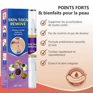 Stylo anti-acrochordons retirer des étiquettes de peau (2 pièces)