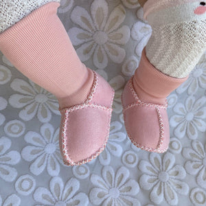 Chaussures chaussettes en fourrure chaude pour bébé