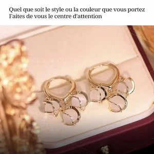 Boucles d'oreilles opale