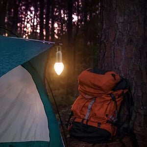 Ampoule rétro rechargeable de type C suspendue pour camping en plein air