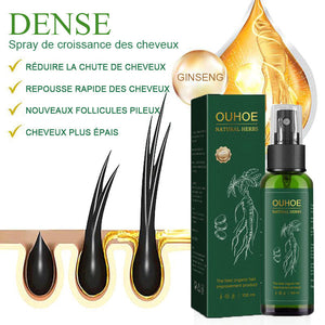 Spray pour la repousse des cheveux Ginseng rouge