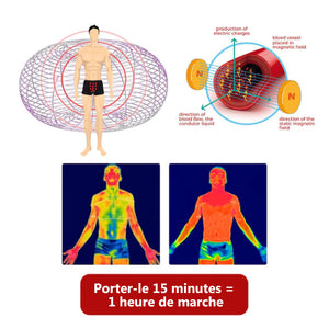 Sous-vêtement de fibre de tourmaline pour hommes