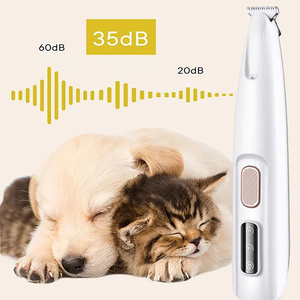 Tondeuse à poils d'animaux avec lumière LED