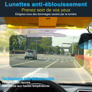 Extension de visière de conduite anti-éblouissement de jour et de nuit