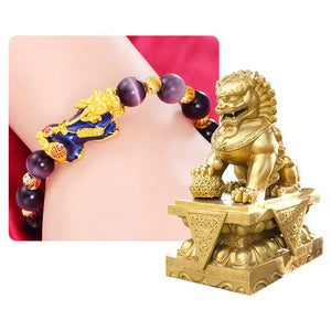 Bracelet Feng Shui Pixiu Améthyste