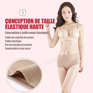 Culotte sans couture taille haute en soie glacée