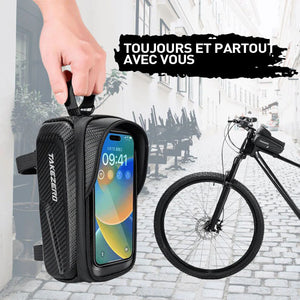 Valise vélo avec compartiment pour téléphone portable